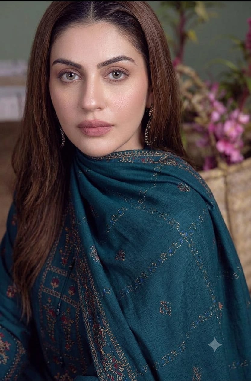 Elegant Teal Embroidered Unstitched Lawn 3 Piece Suit with Premium Printed Dupatta | Pakistani Designer Summer Collection