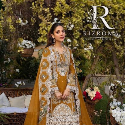 ELAF Chikankari Lawn 3PC Suit Heavy Embroidered with Khaddi Net Dupatta
