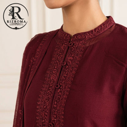 Pure Chiffon with Malai trouser 3PC Suit Party Wear Pakistan