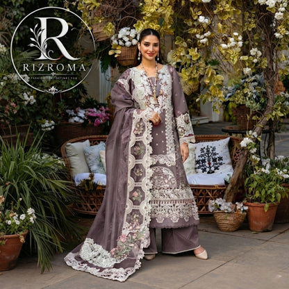ELAF Chikankari Lawn 3PC Suit Heavy Embroidered with Khaddi Net Dupatta