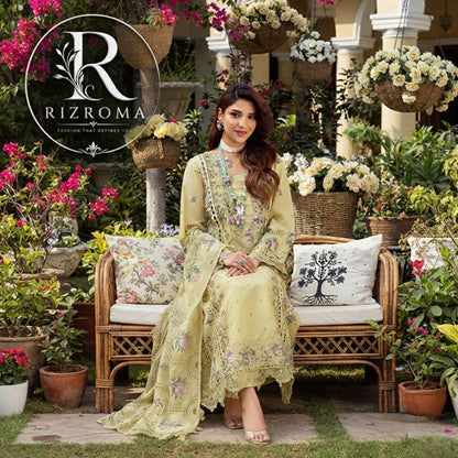 ELAF Chikankari Lawn 3PC Suit Heavy Embroidered with Khaddi Net Dupatta